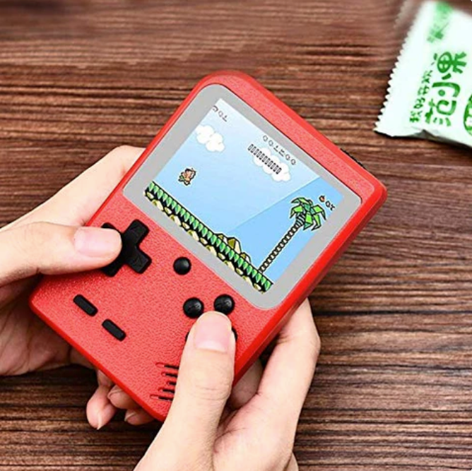 Mini-Retro-Spielkonsole – Tragbarer Handheld-Spielplayer mit 400 vorinstallierten Klassikern für unterwegs