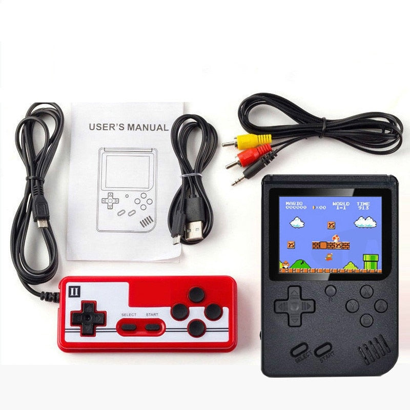Mini-Retro-Spielkonsole – Tragbarer Handheld-Spielplayer mit 400 vorinstallierten Klassikern für unterwegs