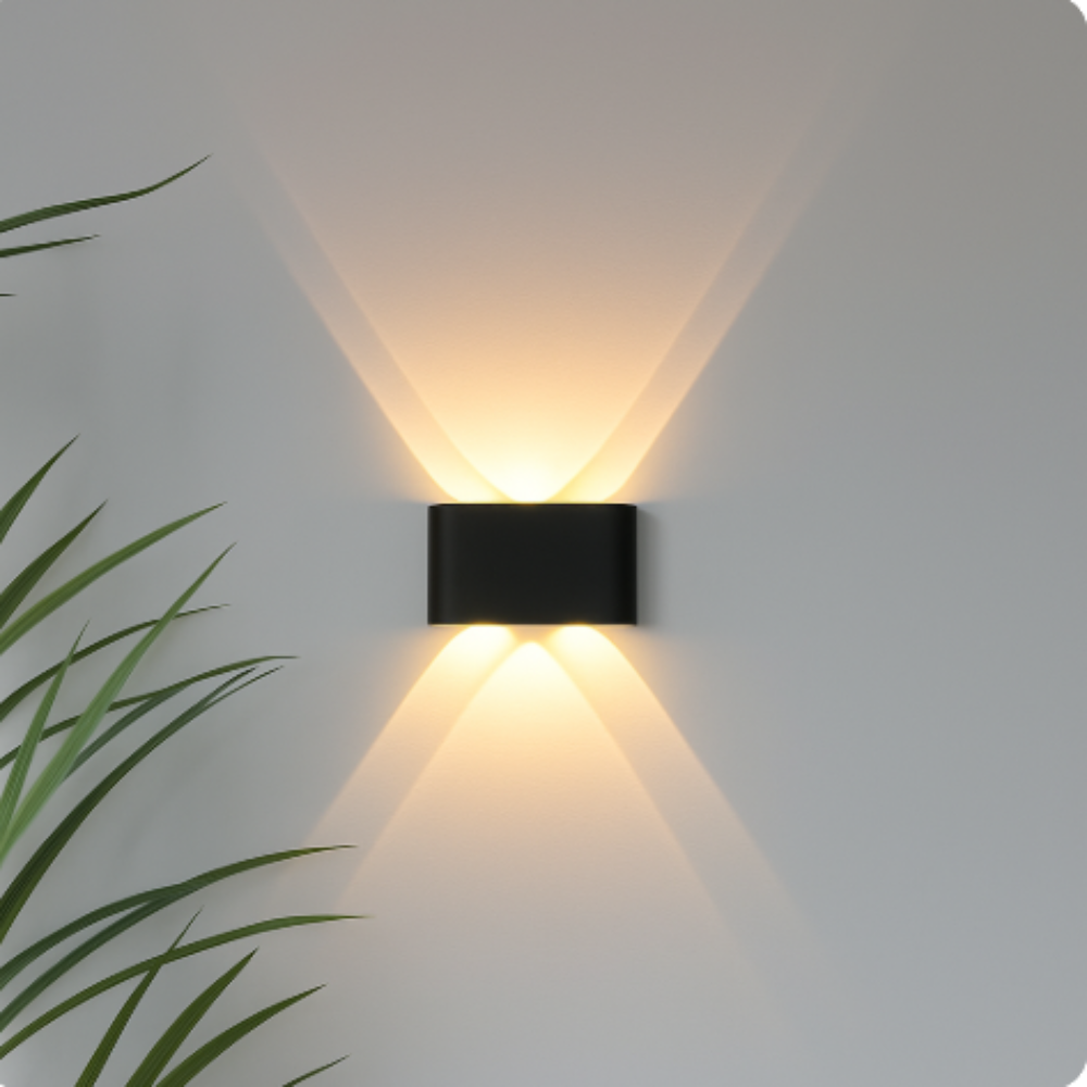Moderne Wandleuchte für den Innen- und Außenbereich – Minimalistische LED-Leuchte