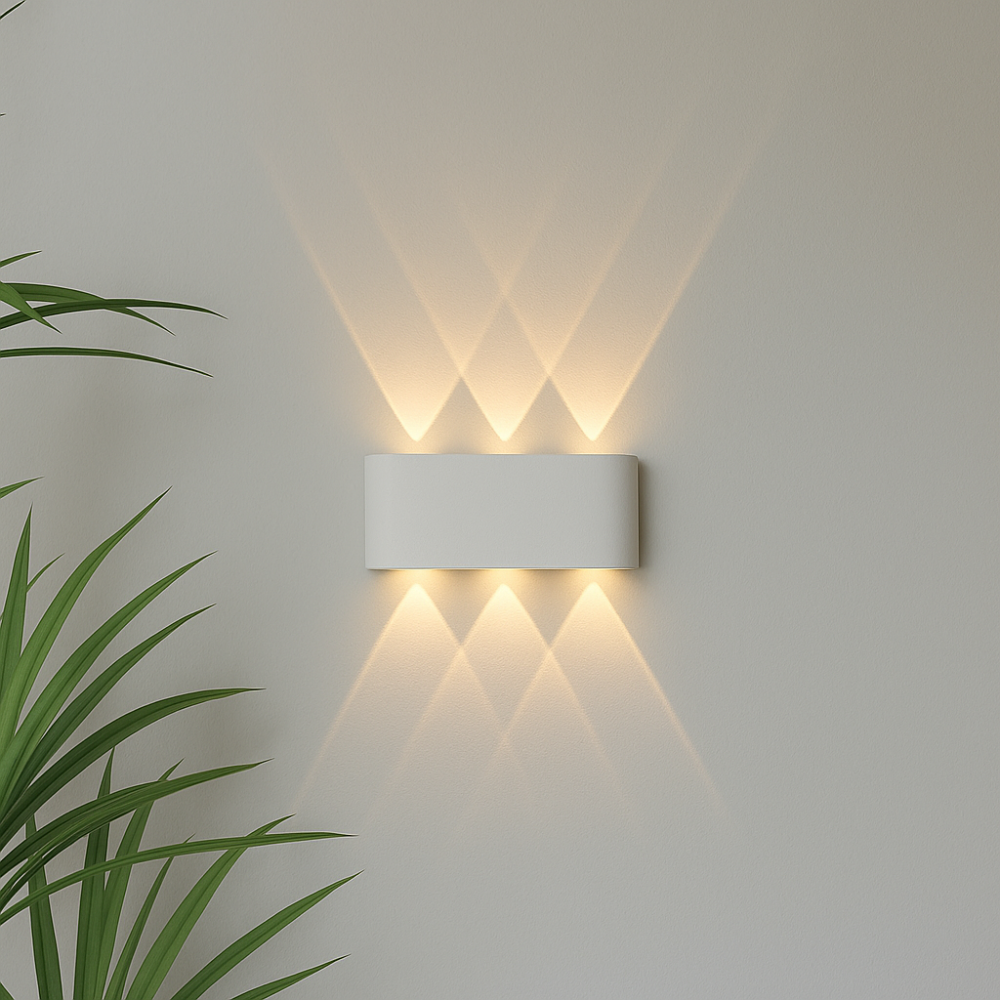 Moderne Wandleuchte für den Innen- und Außenbereich – Minimalistische LED-Leuchte