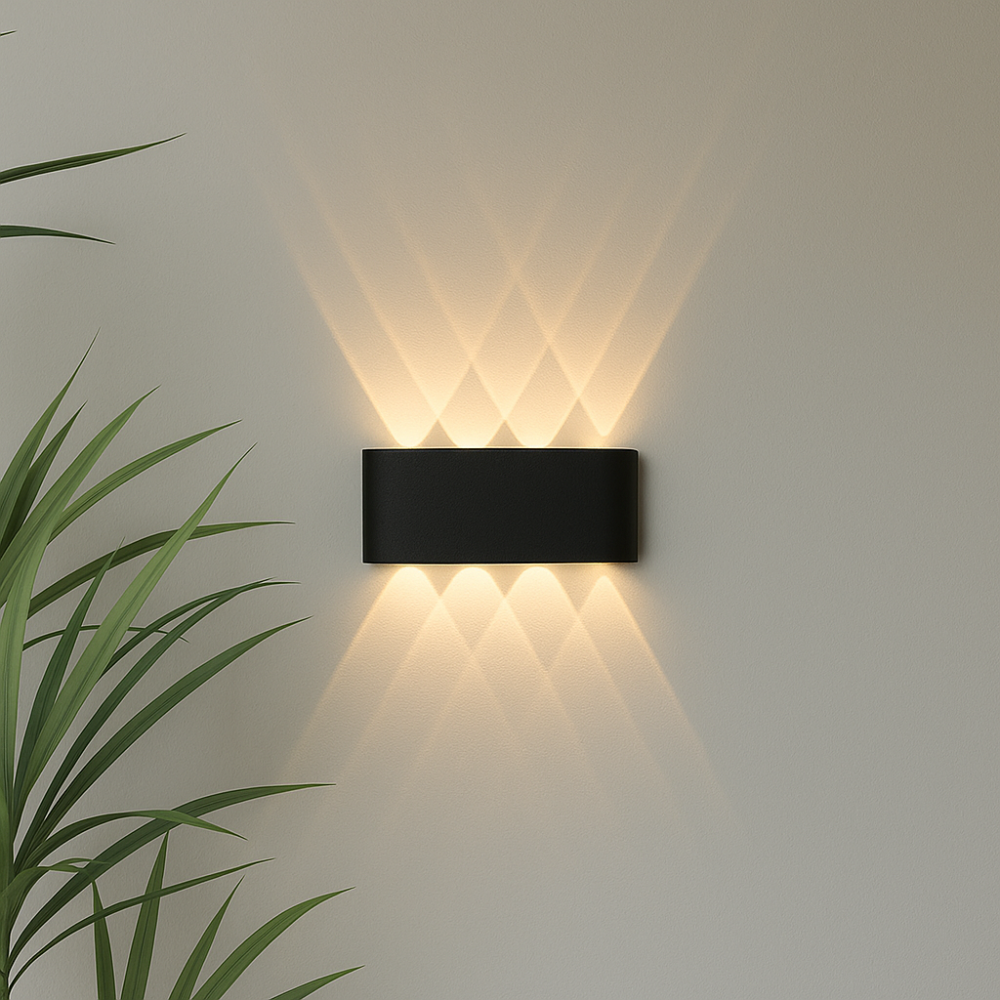 Moderne Wandleuchte für den Innen- und Außenbereich – Minimalistische LED-Leuchte