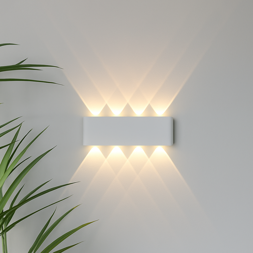 Moderne Wandleuchte für den Innen- und Außenbereich – Minimalistische LED-Leuchte