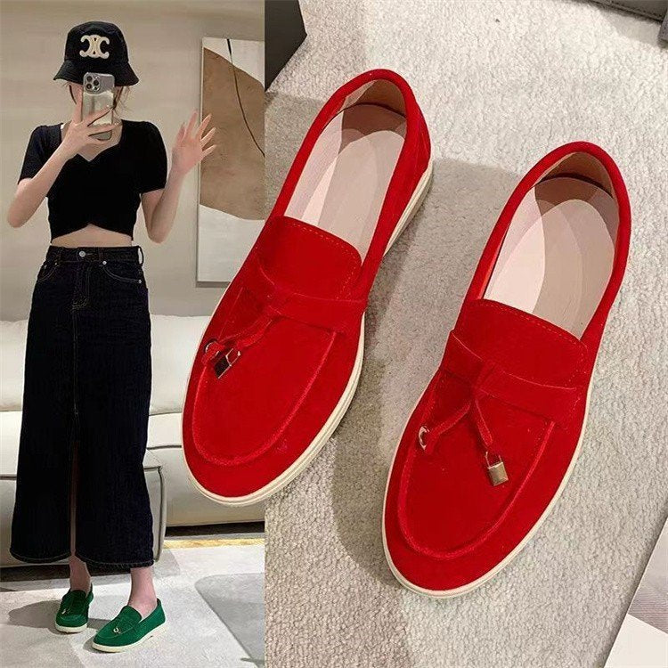 Mokassins Damen | Schnür-Detail & Bequemer Slip-on Sitz