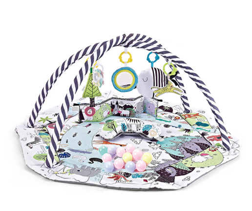 Multifunktionale 8-in-1-Spielmatte für Babys – Abnehmbare sensorische Spielzeuge mit weichem Schaumstoffdesign für Babys