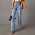 QUINTINA | WEITE JEANS MIT HOHER TAILLE