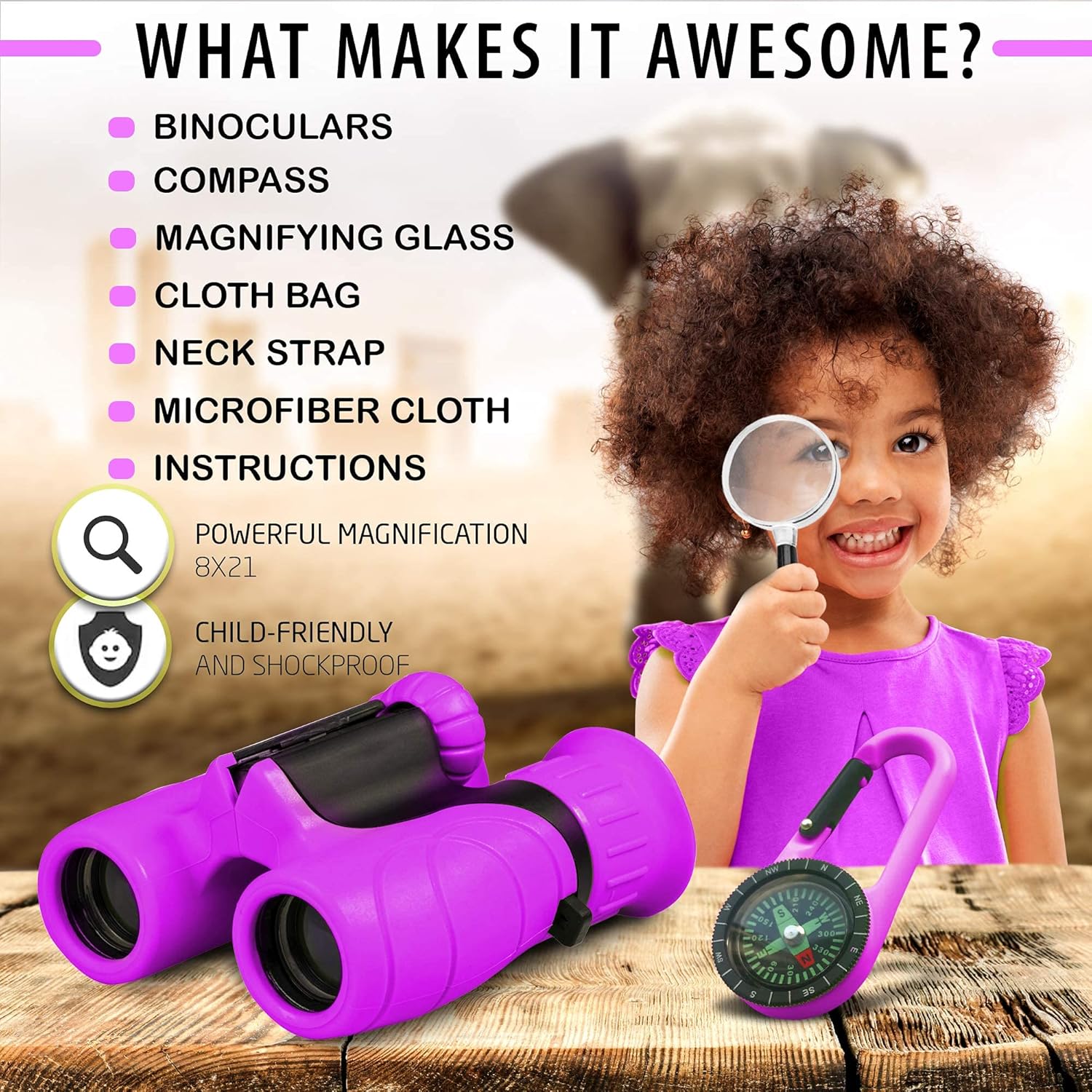 NatureScope | Kompaktes Fernglas für Kinder auf ihren Outdoor-Abenteuern