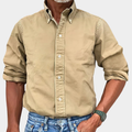Langarm Hemd Herren | Button-Down-Kragen & Bequemer Sitz