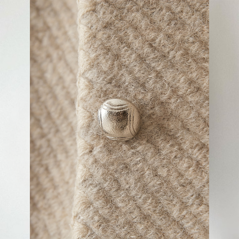 Strickjacke Damen | Feine Struktur & Collarless-Schnitt
