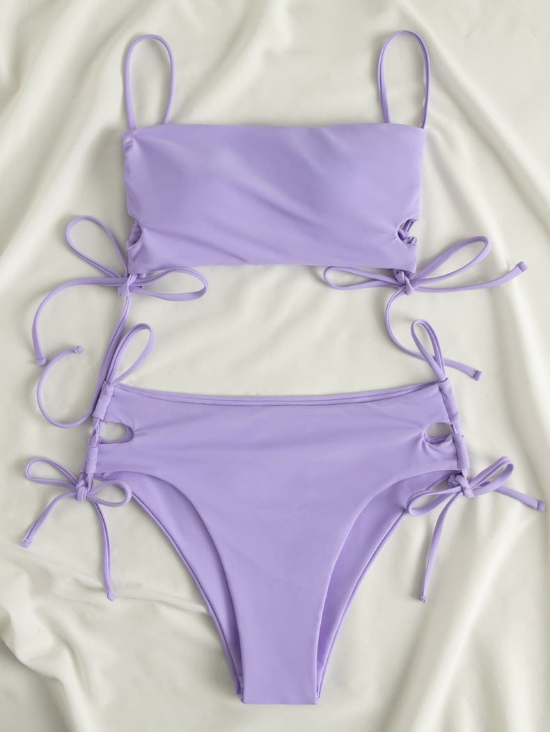 Damen Crop-Top mit verstellbaren Schleifen Drune