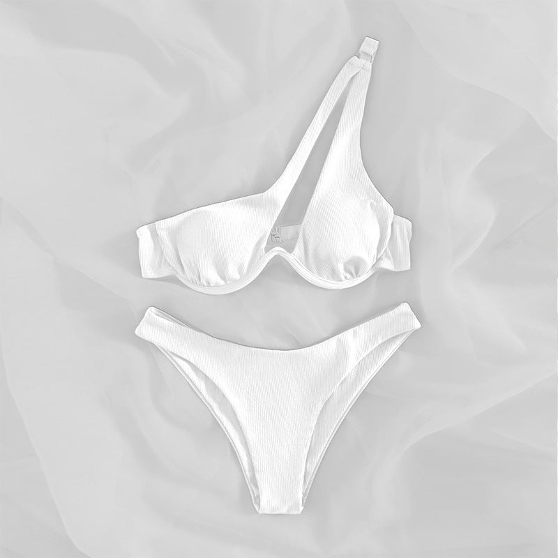 Damen Einseitiger Bikini mit verstellbarem Halter Drune