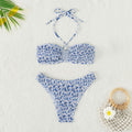 Damen Bandeau-Bikini mit geflochtenem Design und verstellbaren Trägern Drune
