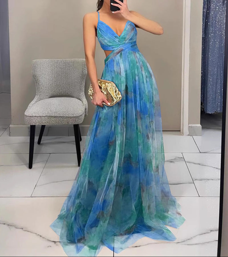 DELACROIX | MAXIKLEID „ÉLÉGANCE FLORALE“ (LIMITIERTE AUFLAGE!)