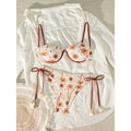 Damen Bikini-Set mit gepolstertem Oberteil und verstellbaren Trägern Drune