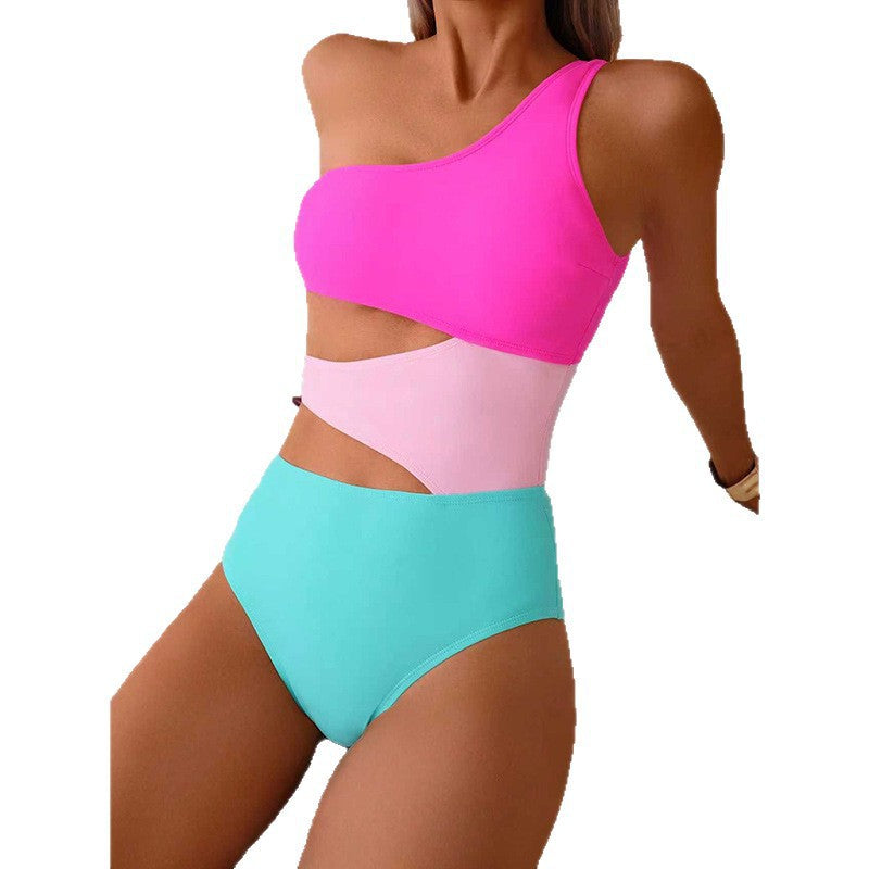 Damen Cut-Out Badeanzug mit asymmetrischem Design Drune