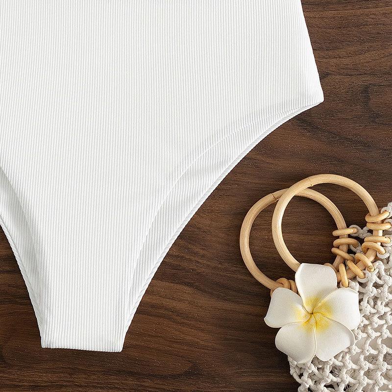 Damen Bandeau-Bikini mit verstellbarem Höschen und raffiniertem Design Drune