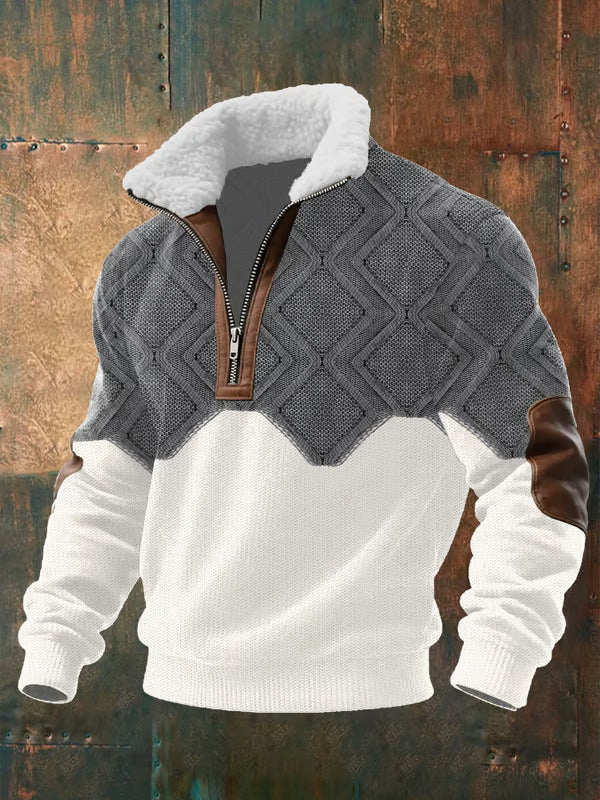 MILIANIA | FLEECE-PULLOVER MIT HOCHSCHLOSS