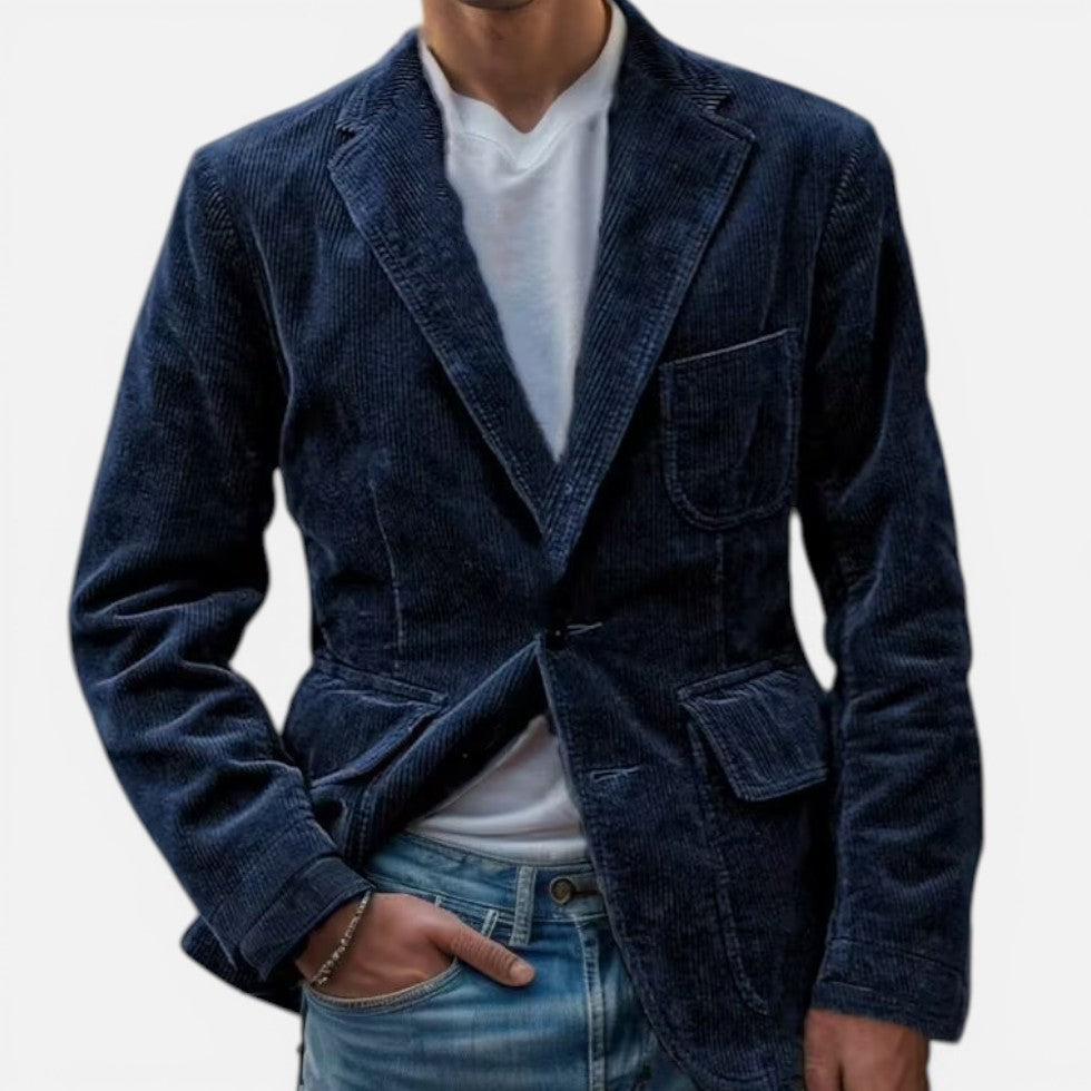 Cordjacke Herren im modernen Slim-Fit Stil