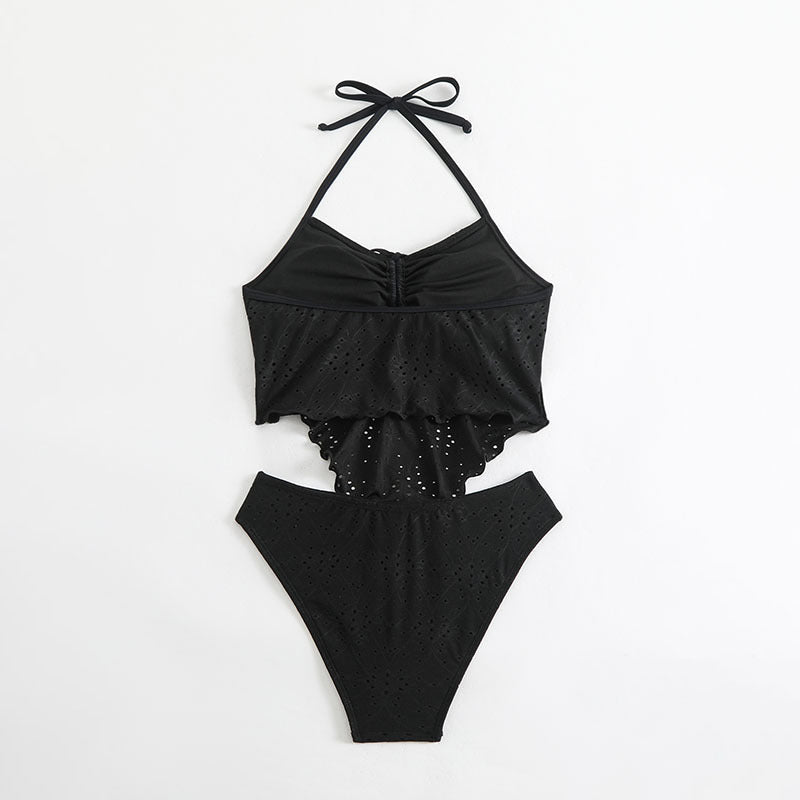 Damen Bikinistück mit voluminösem Oberteil und klassischer Bikinihose Drune