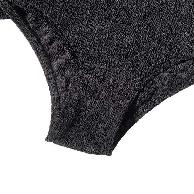 Damen Bikini-Set mit modischem High-Cut-Höschen und sportlichem Crop-Top Drune