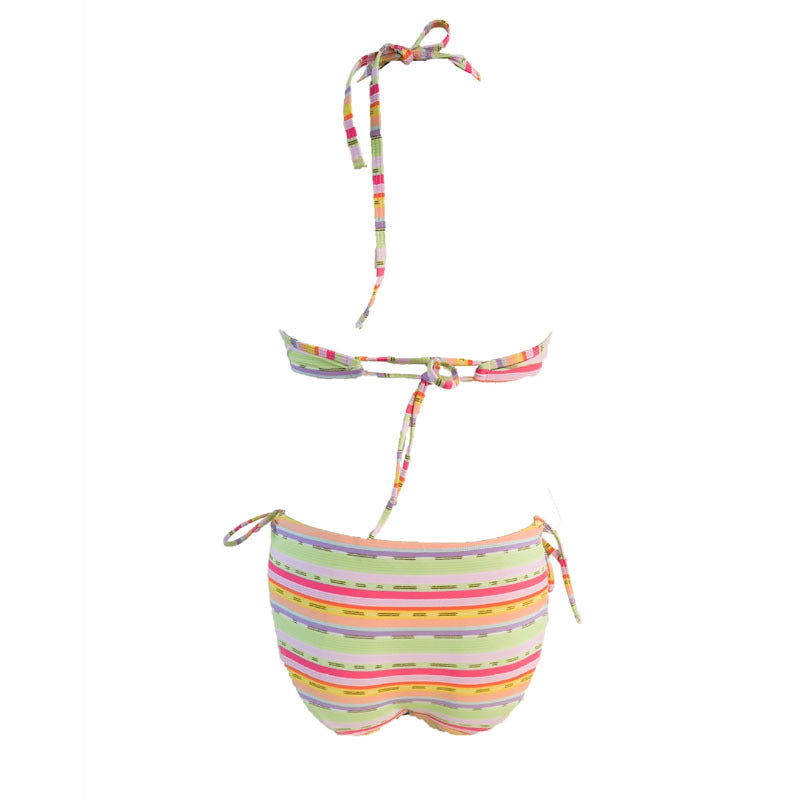 Damen Bikini-Set mit verspieltem Bindesystem und elegantem Volant Drune