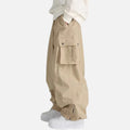 Damen Weite Cargo Sporthose mit Seitentaschen