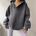 Damen Oversized Kapuzenpullover Drune