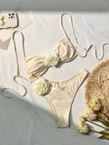 Damen Bikini mit dekorativen Blumenakzenten und modischem Schnitt Drune