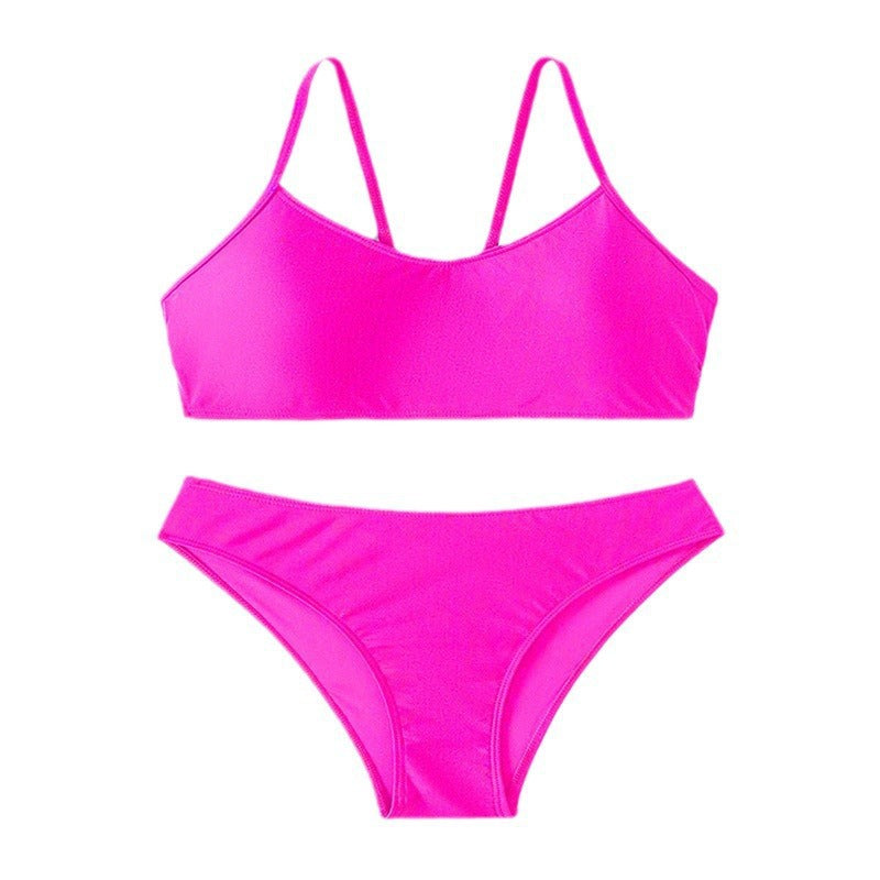 Damen Bikini-Set mit modischem Bustier-Oberteil und hoch geschnittenem Slip Drune