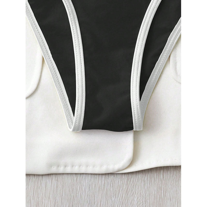 Damen Bikini-Set mit sportlichem Oberteil und hohem Beinausschnitt Drune