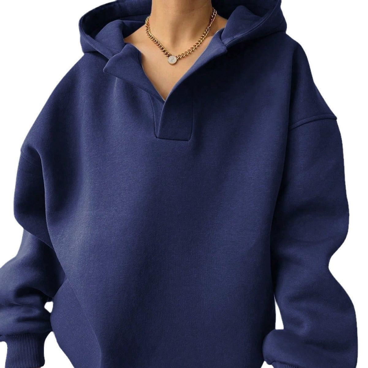 Damen Oversized Kapuzenpullover Drune