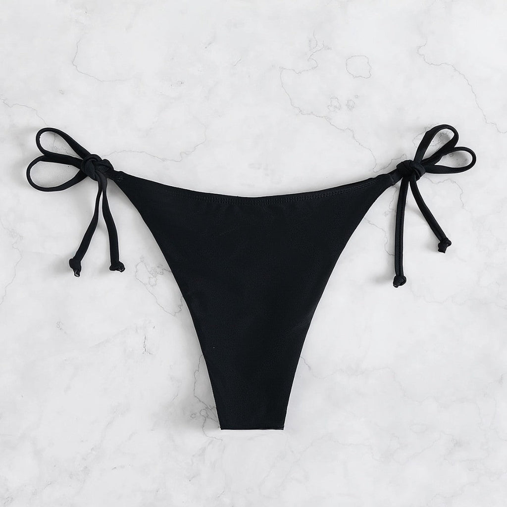 Damen Bikinislip mit verstellbaren Seitenbändern und hohem Beinausschnitt Drune