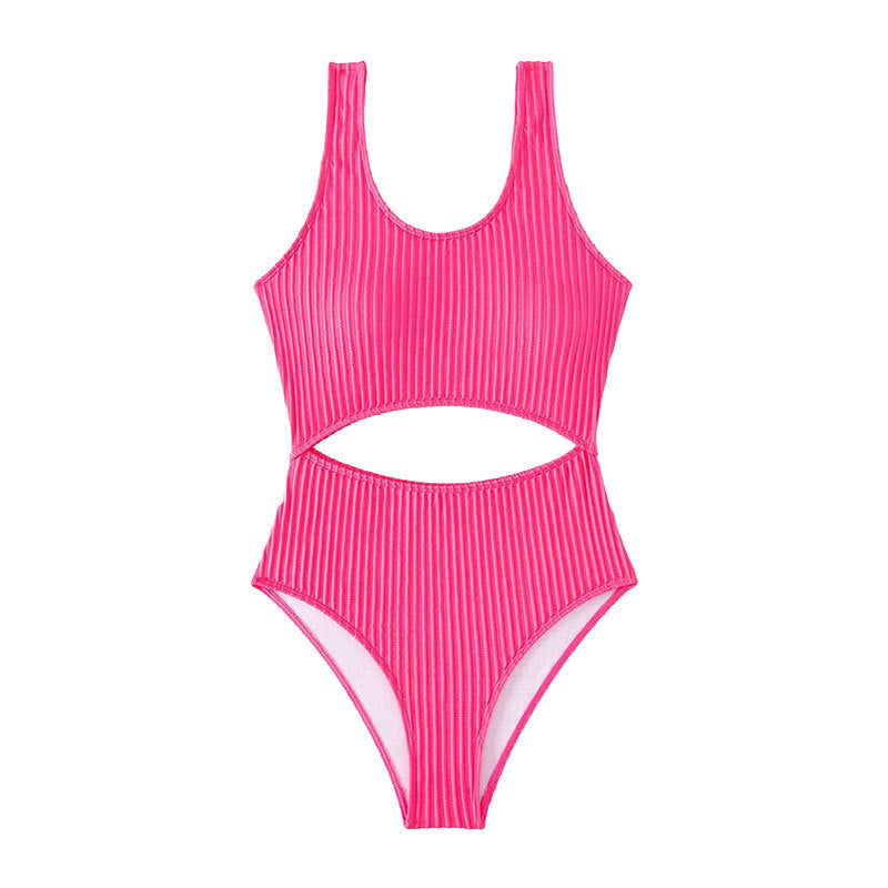 Damen Einteiler Badeanzug mit raffiniertem Cut-Out-Design und sportlichem Schnitt Drune