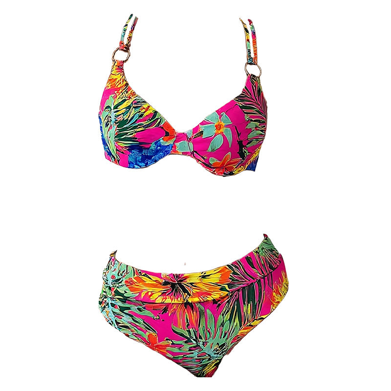 Damen Bikini-Set mit verstellbaren Trägern und schickem Ringdetail Drune