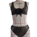 Damen Bikiniset mit Blumenapplikation und sportlichem Schnitt Drune