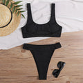 Damen Bikini-Set mit modischem hochgeschnittenem Höschen und figurformendem Oberteil Drune