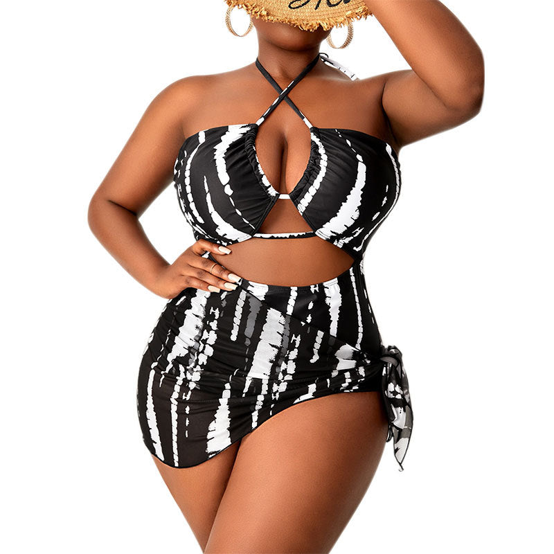 Damen Bikini-Set mit modischem Wickeldetail und hohem Beinausschnitt Drune