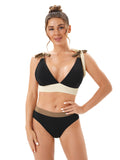 Damen Bikini mit modischen Schleifen Drune