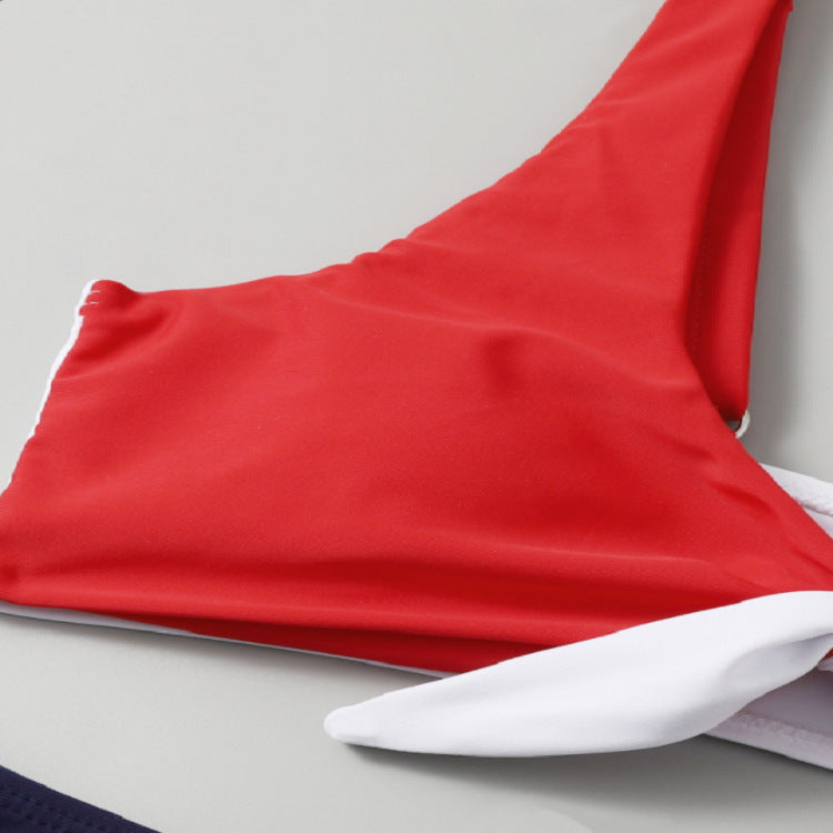 Damen Bikini-Set mit innovativem Knoten-Design und hoch geschnittenem Höschen Drune