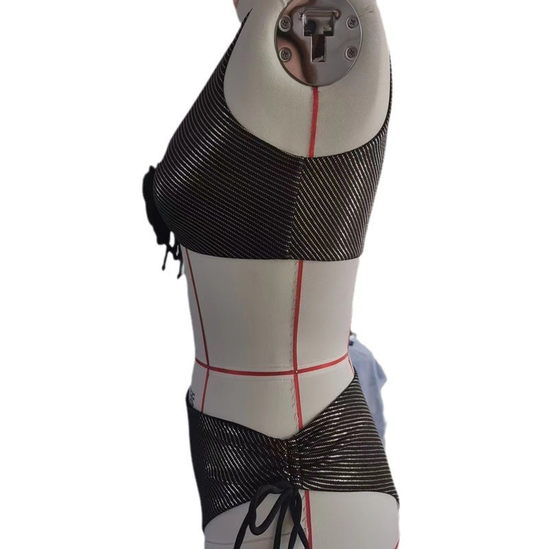 Damen Bikiniset mit Blumenapplikation und sportlichem Schnitt Drune