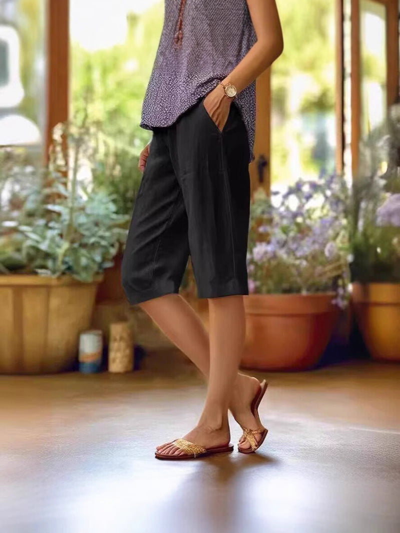 Damen Leichte Sommer Kurze Hose