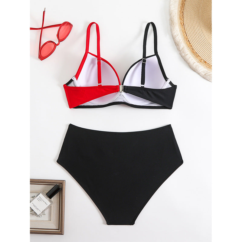 Damen Bikini Set mit verstellbaren Trägern und trendigem Pünktchenmuster Drune