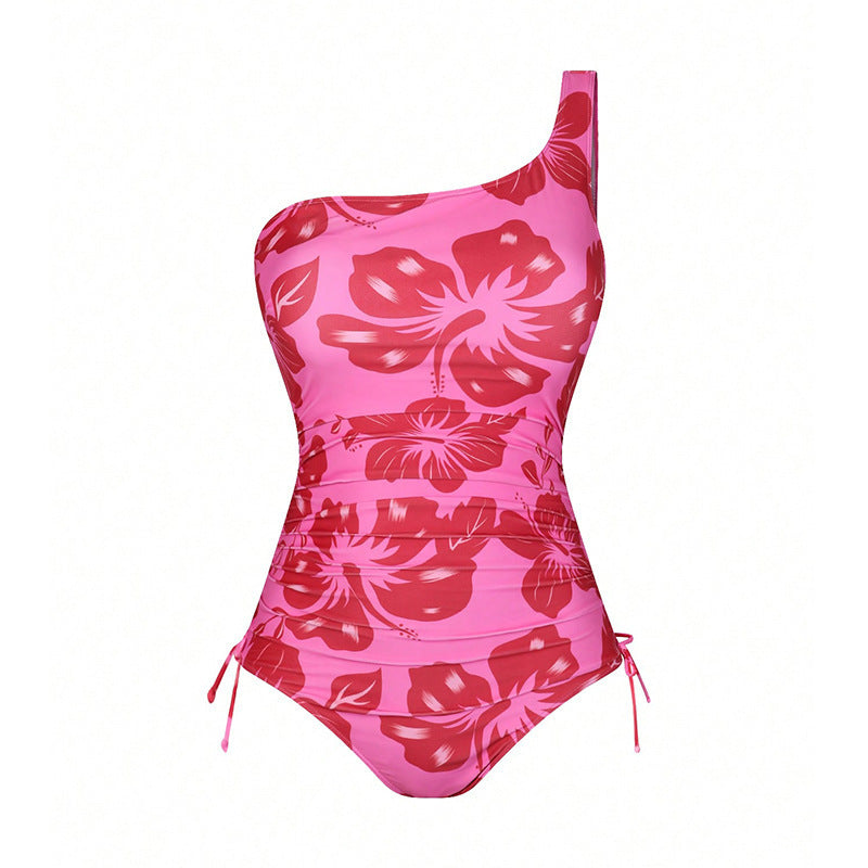 Damen Badeanzug mit glamourösen Rüschen und elegantem Wickelrock Drune
