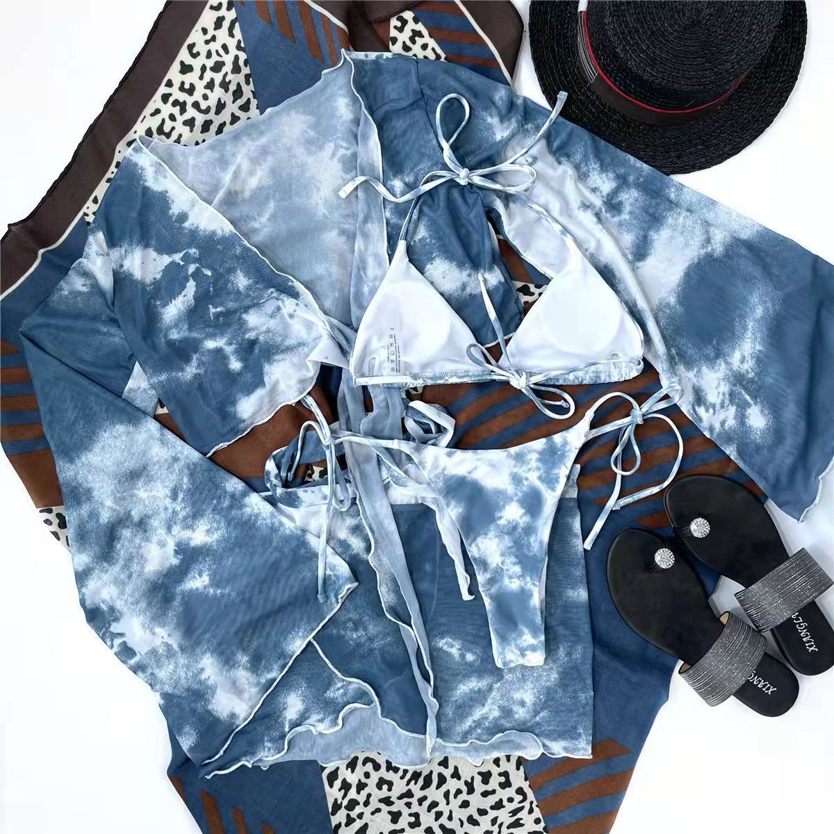 Damen Bikini-Set mit elegantem Wickel-Top und modischem Rock Drune