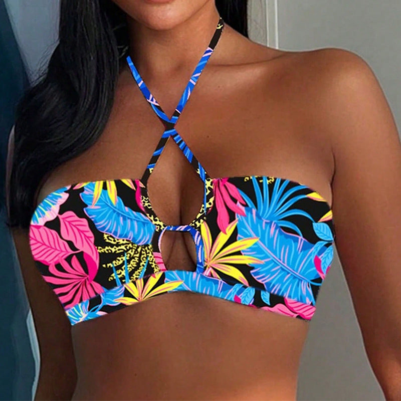 Damen Bandeau-Bikini mit modischem Wickeldetail Drune