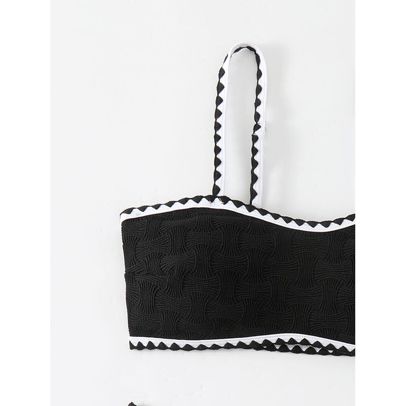 Damen Bikini-Set mit raffinierter Struktur und verstellbaren Trägern Drune