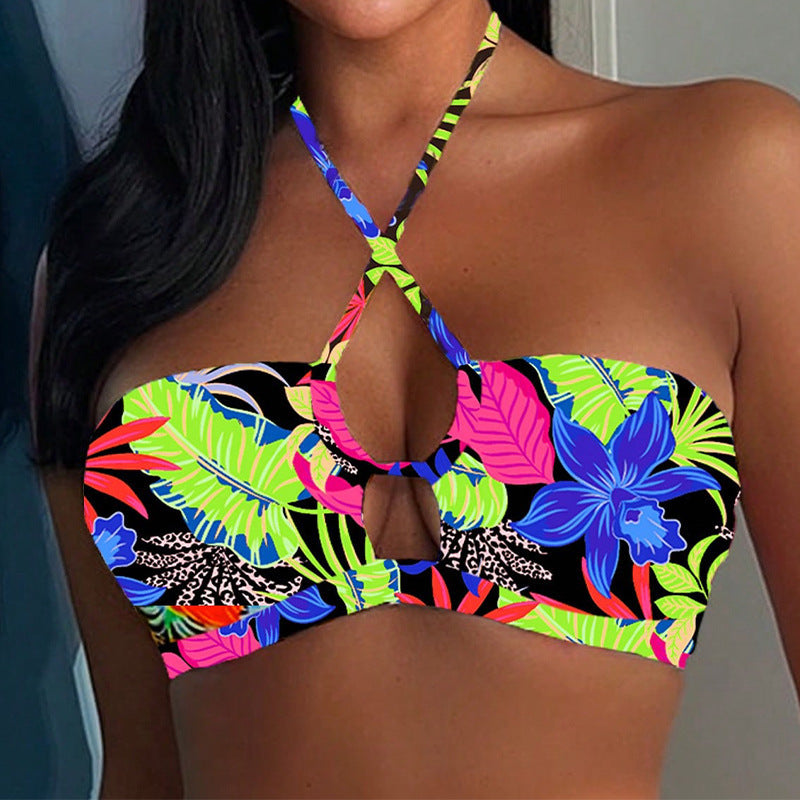 Damen Bandeau-Bikini mit modischem Wickeldetail Drune