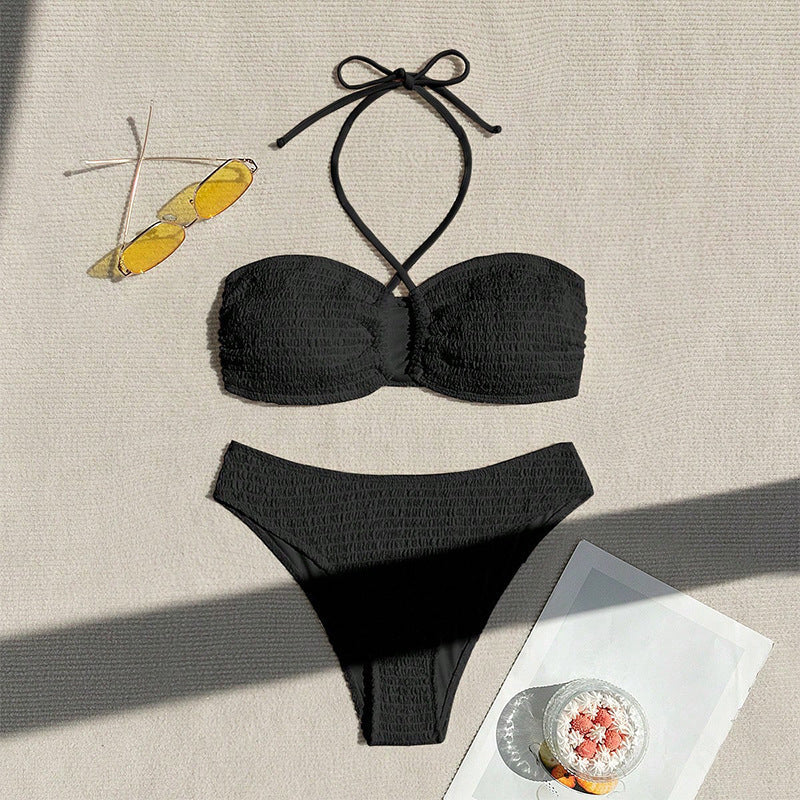 Damen Bikini-Set mit sportlichem Oberteil und verstellbarem Höschen Drune