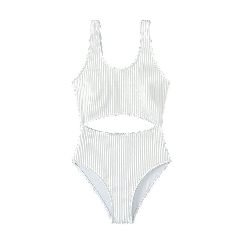Damen Einteiler Badeanzug mit raffiniertem Cut-Out-Design und sportlichem Schnitt Drune
