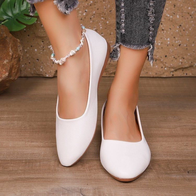 Damen Elegant Spitz Flach Ballerinas