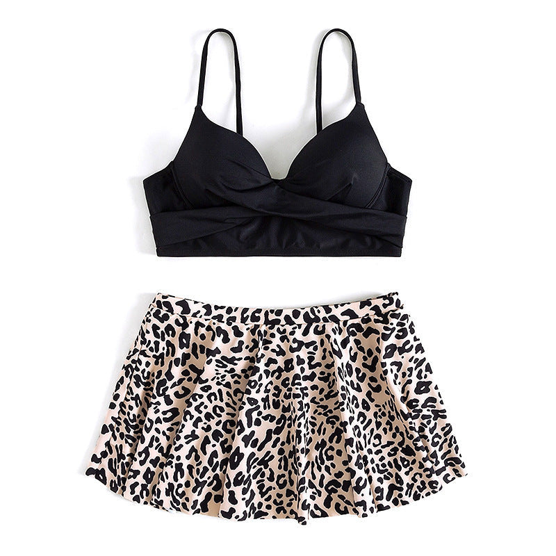Damen Badeset mit Wickelrock und Bikinitop Drune